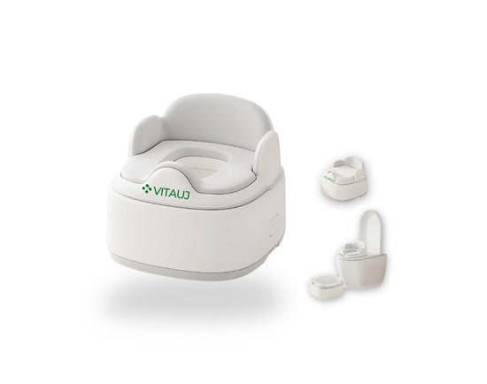 Orinal bebé 3 en 1 evolutivo plegable | Reductor WC + Escalón | 1–6 años | VITAUJ®